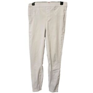Spanx On The Go Womens Slim Straight White Jeans Size Medium
